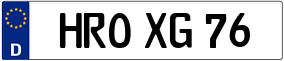 Truck License Plate